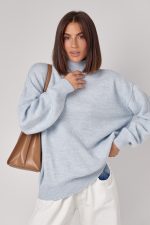 В'язаний жіночий светр oversize - Зображення 5