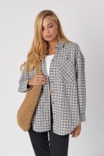 Oversize Karohemd mit aufgesetzter Tasche