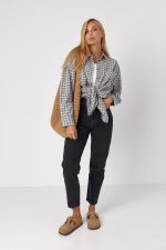 Oversize Karohemd mit aufgesetzter Tasche – Bild 3