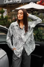 Жіноча сорочка зі зміїним принтом - Зображення 7