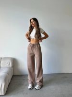 Gerade geschnittene Jogger aus Fleece