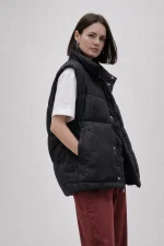 Пуховий жилет в стилі oversize - Зображення 3