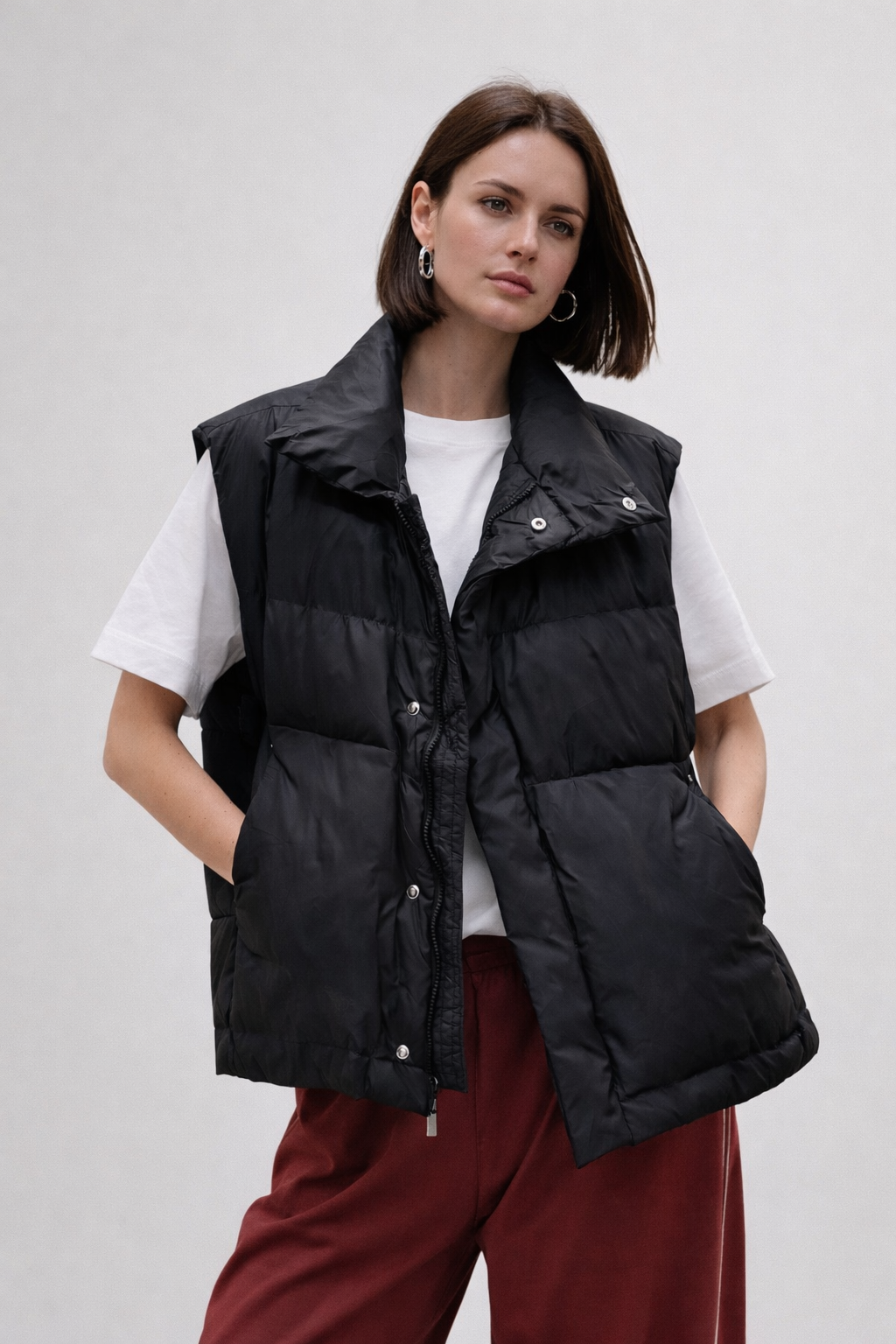 IMG_5047 Пуховий жилет в стилі oversize - Зображення 1