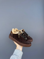Sneakers aus Wildleder mit animalischem Print (Winter) – Bild 4