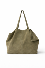 Natur-Wildleder-Shopper-Tasche – Bild 6