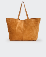 Natur-Wildleder-Shopper-Tasche – Bild 4