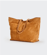 Natur-Wildleder-Shopper-Tasche – Bild 5